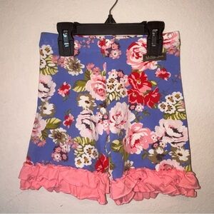 Matilda Jane purpe and pink Floral Ruffle Shorts